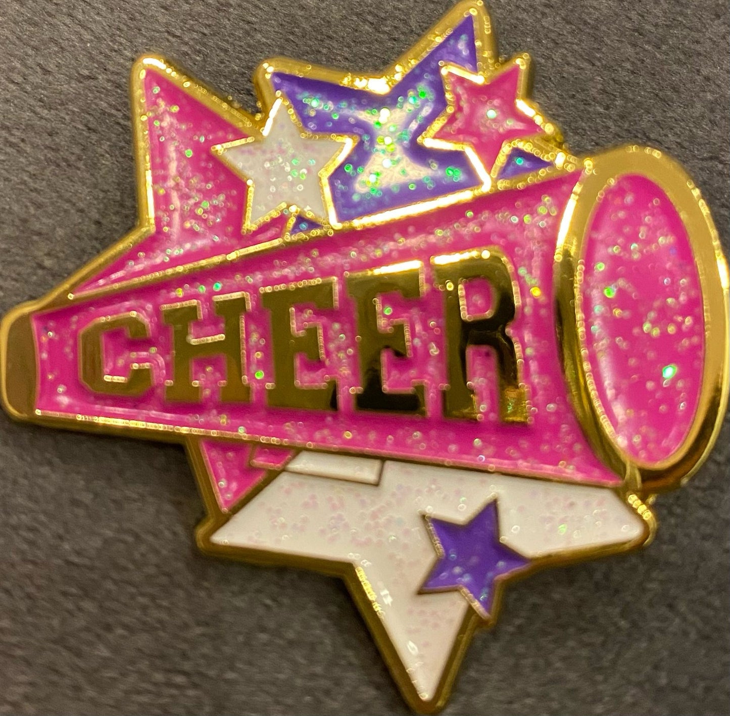 Pin Megafon Glitzer
