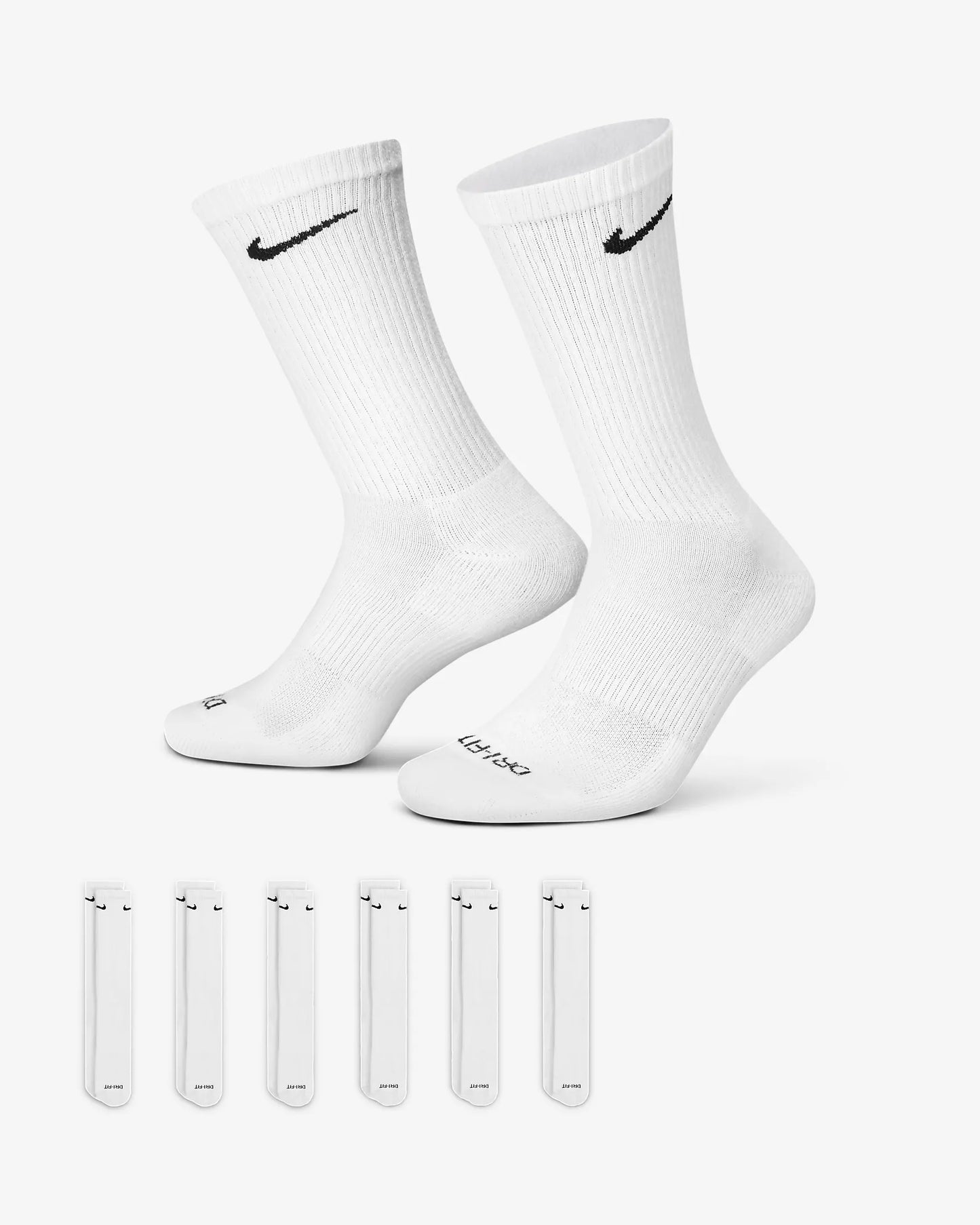 Nike Everyday Plus gepolstert Crew-Trainingssocken (6 Paar)