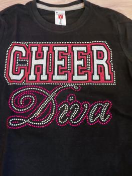 T-Shirt mit Strasssteinchen Diva