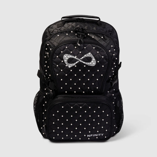 Black Quilted - Pearl Backpack