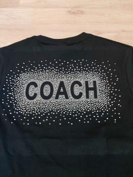 COACH T-Shirt mit Strasssteinchen
